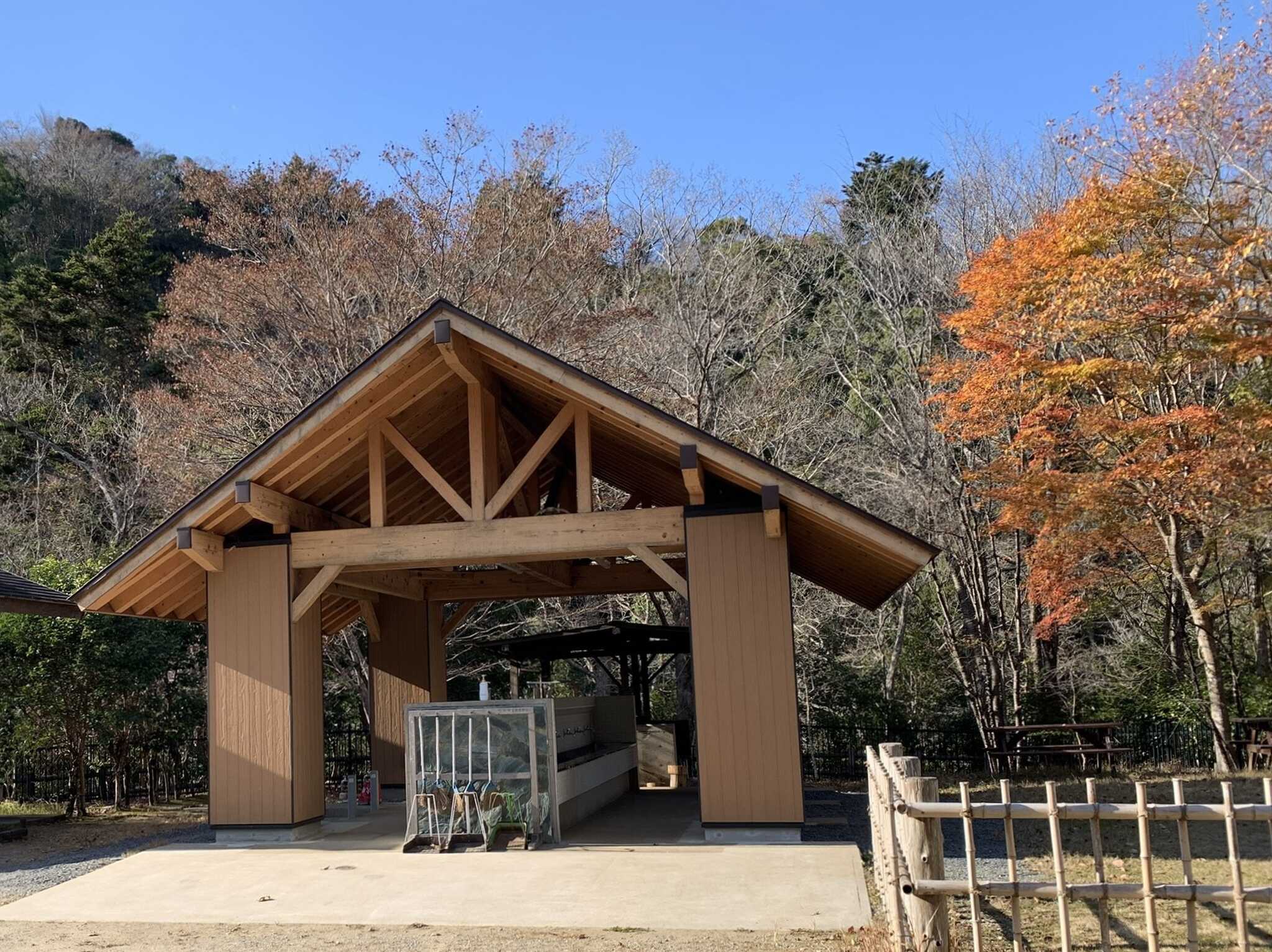 紅葉終わりの炊事場