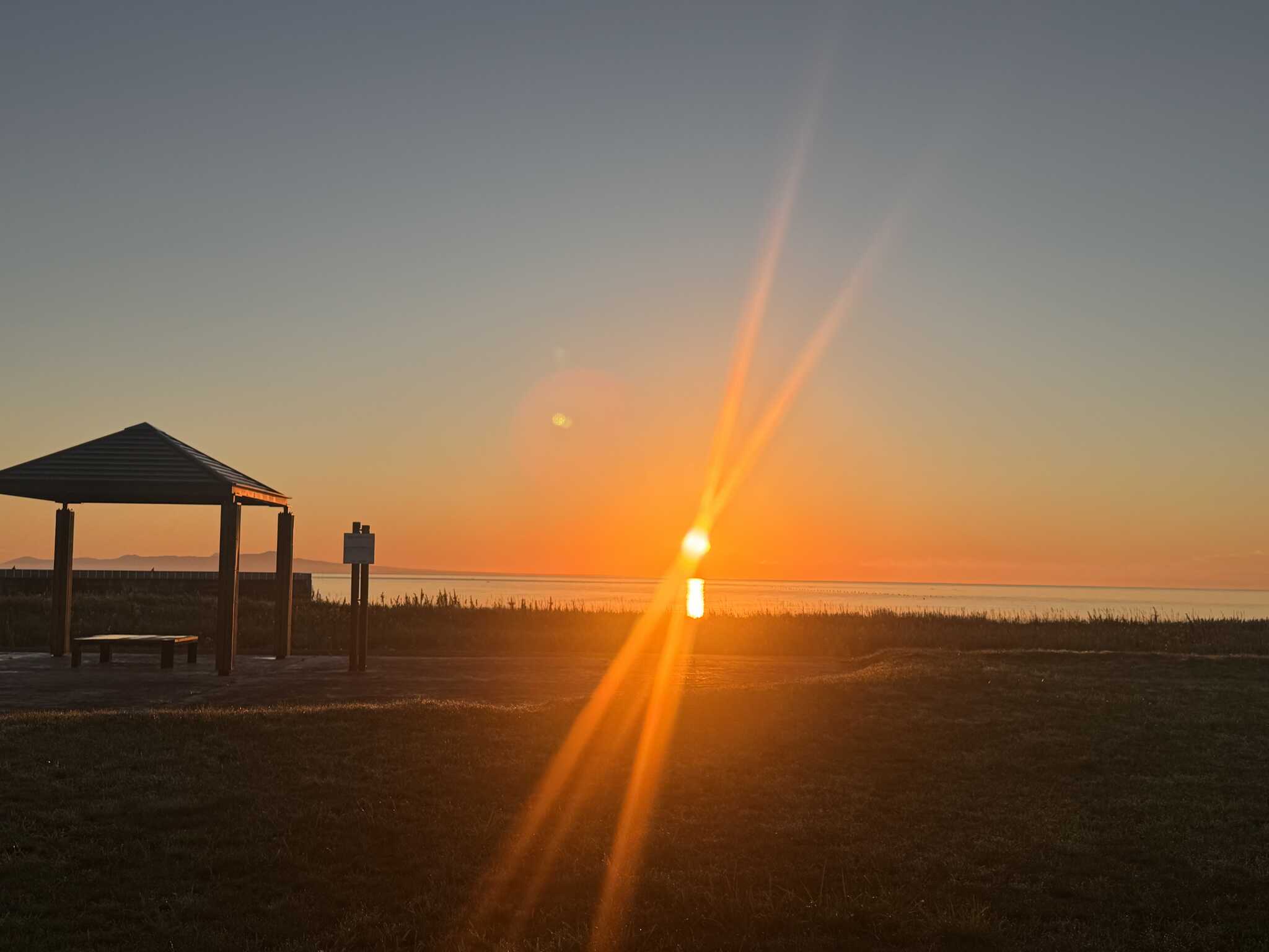 最高の朝日☀️