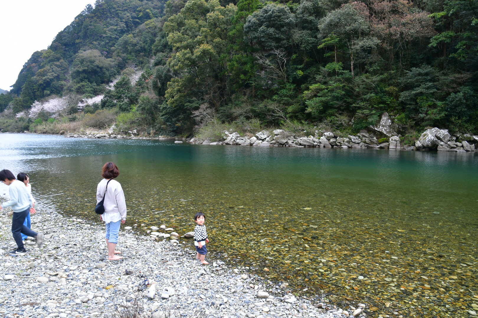 近くを流れる古座川