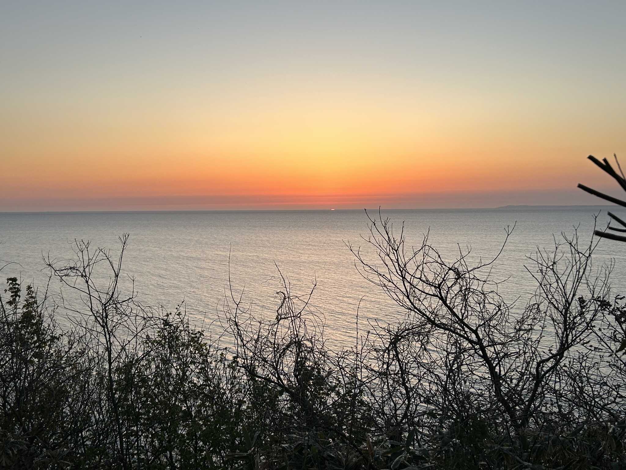 展望台から日本海