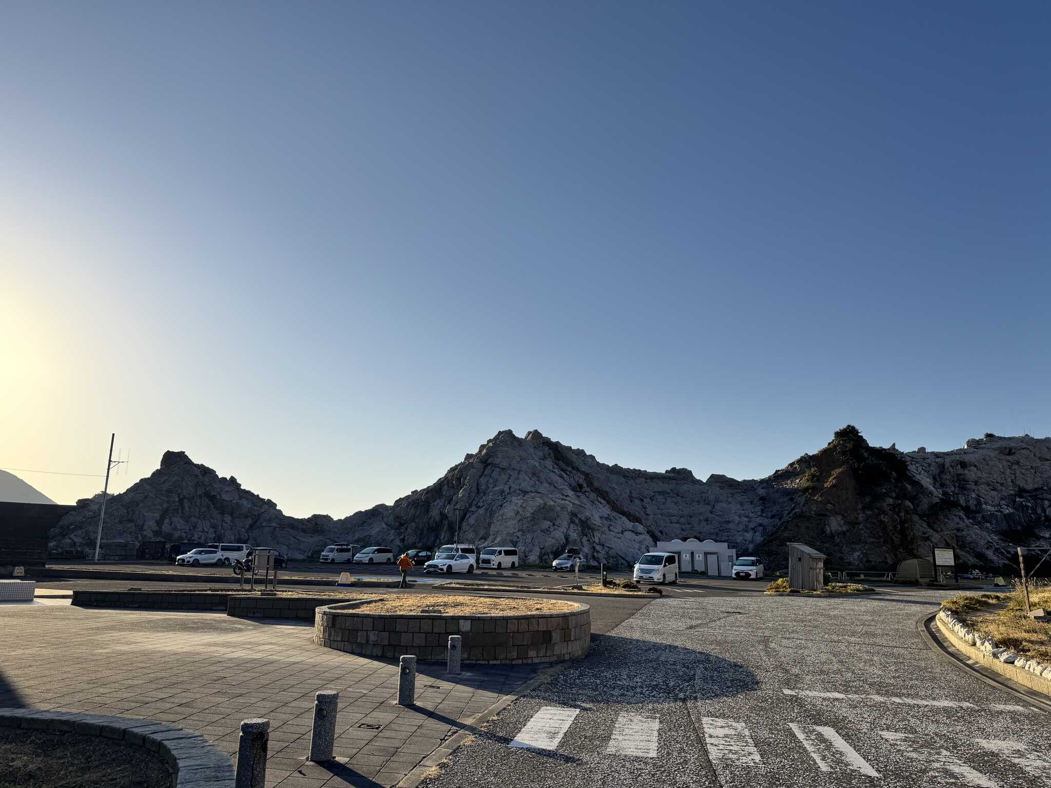 道の駅駐車場とトイレ