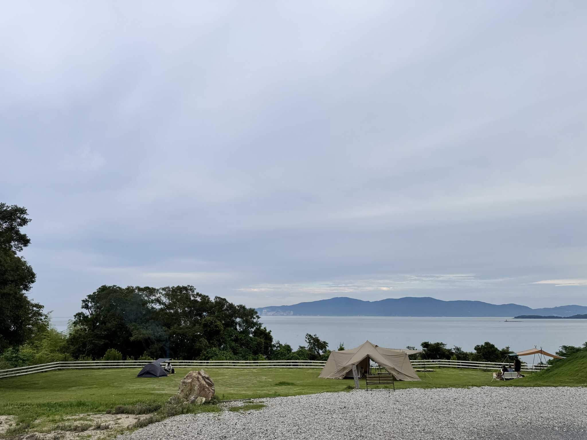 森サイトと海サイトの中間から小豆島