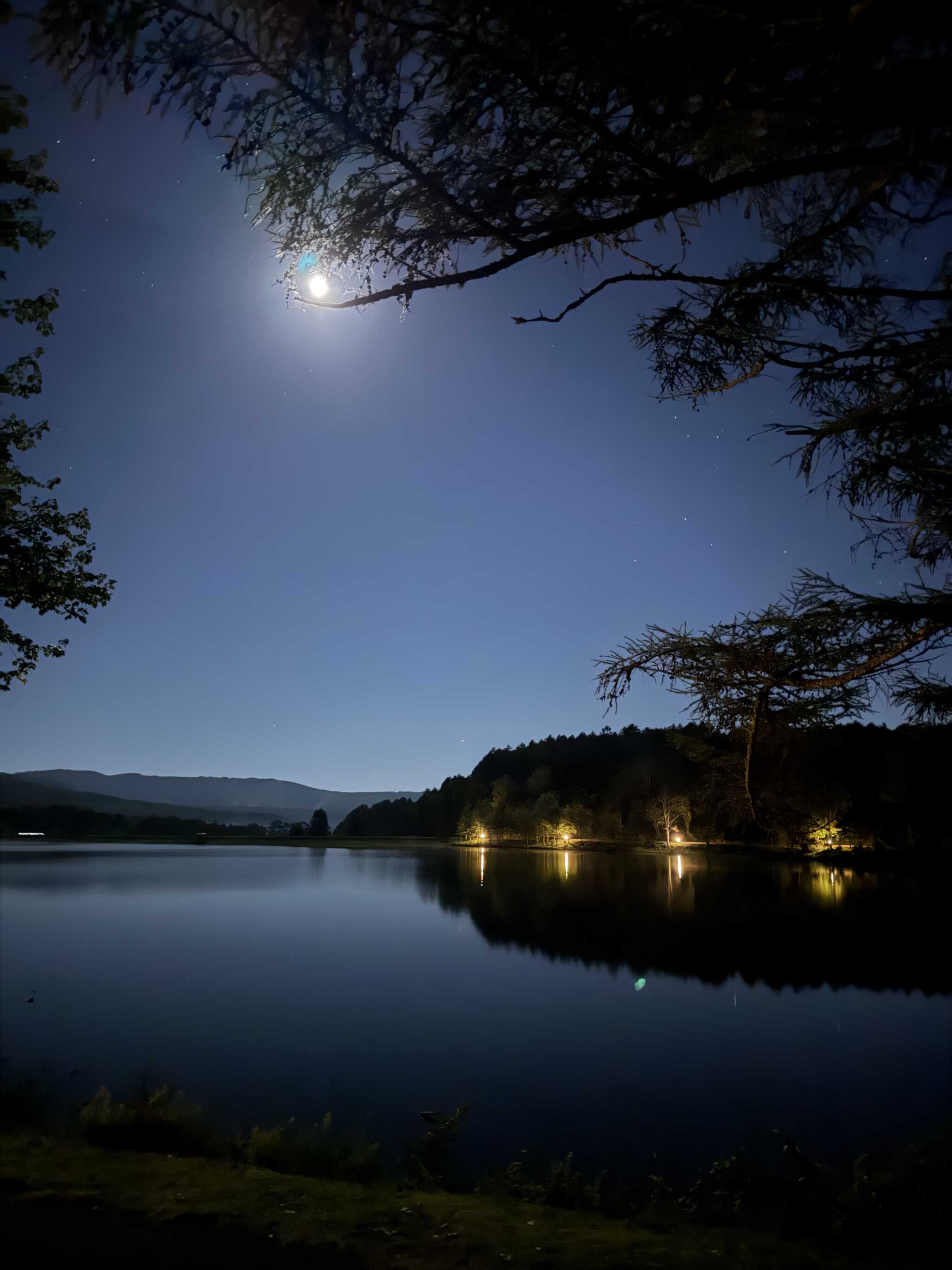 女神湖の夜