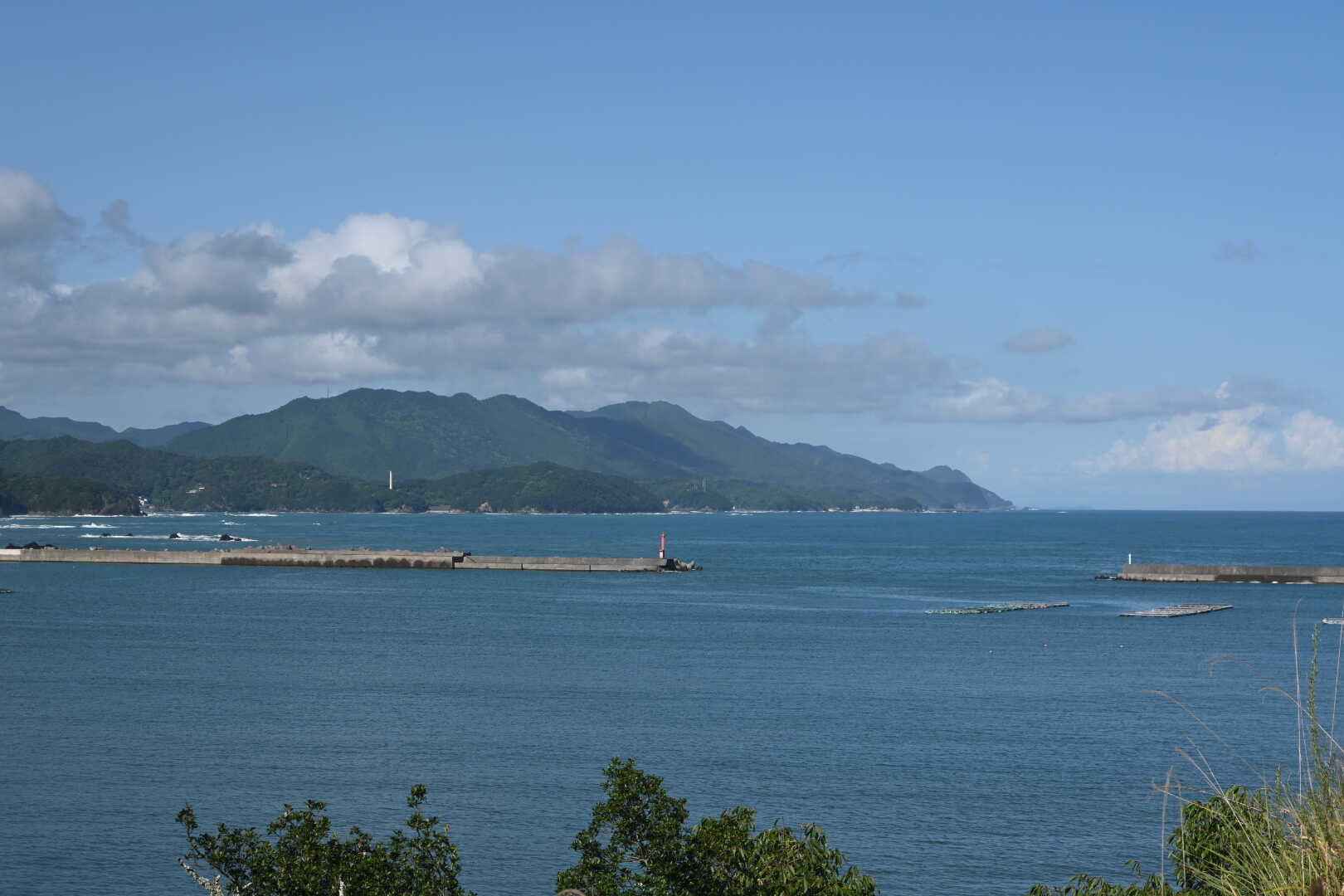 敷地内から見える海
