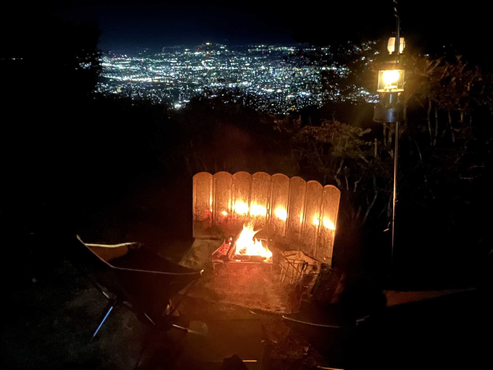 夜景と焚き火最高でした。