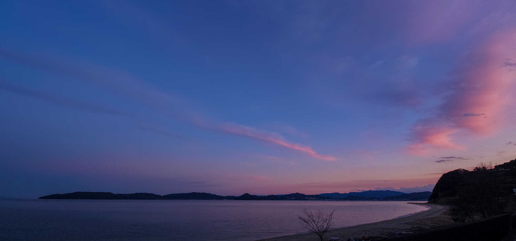 目砂浜から