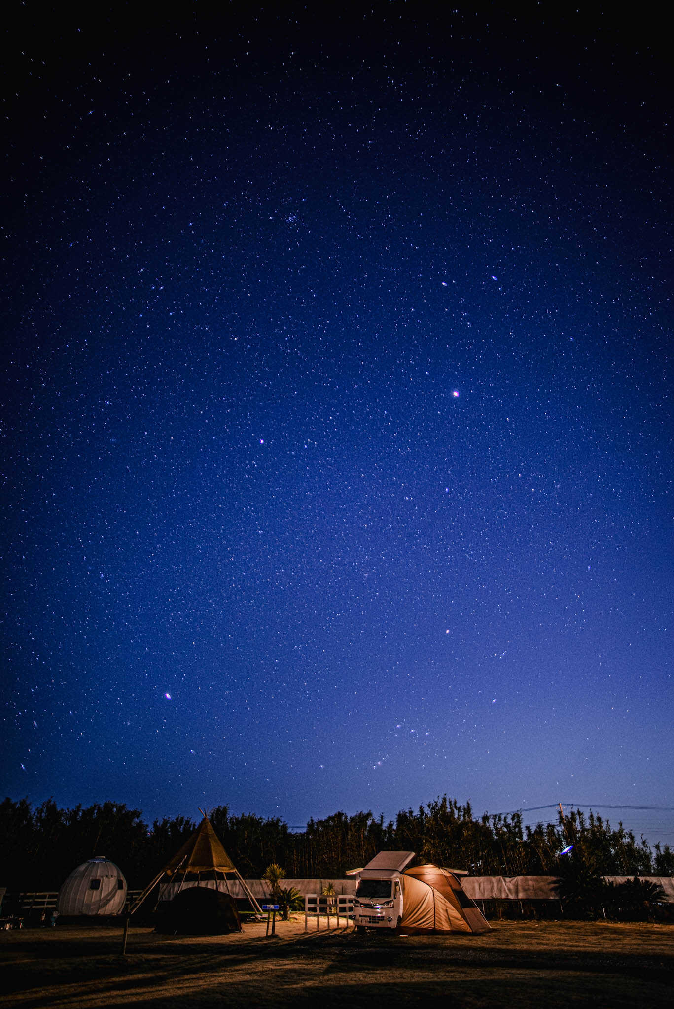 夜空の写真