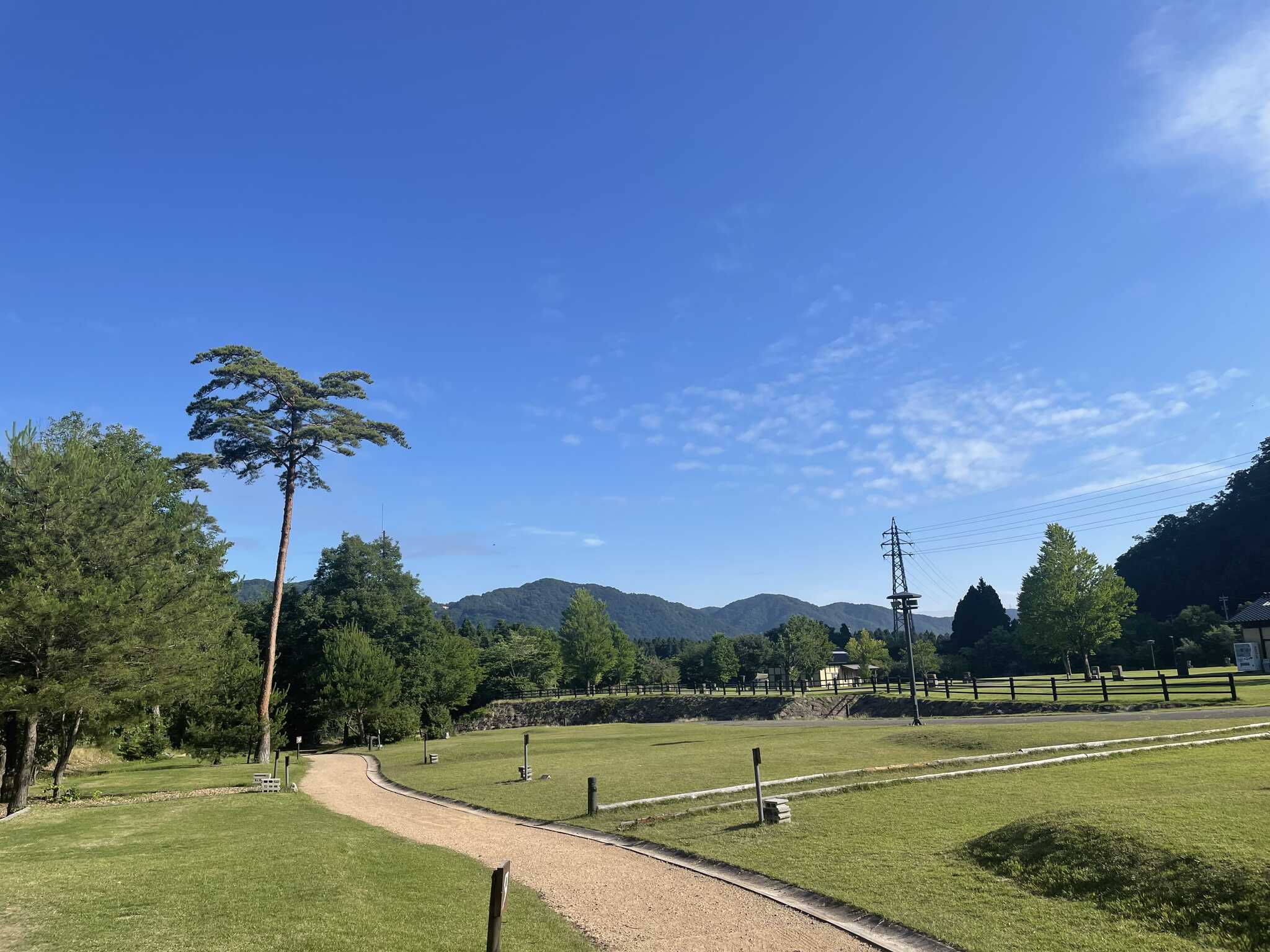 自然に囲まれたキャンプ場