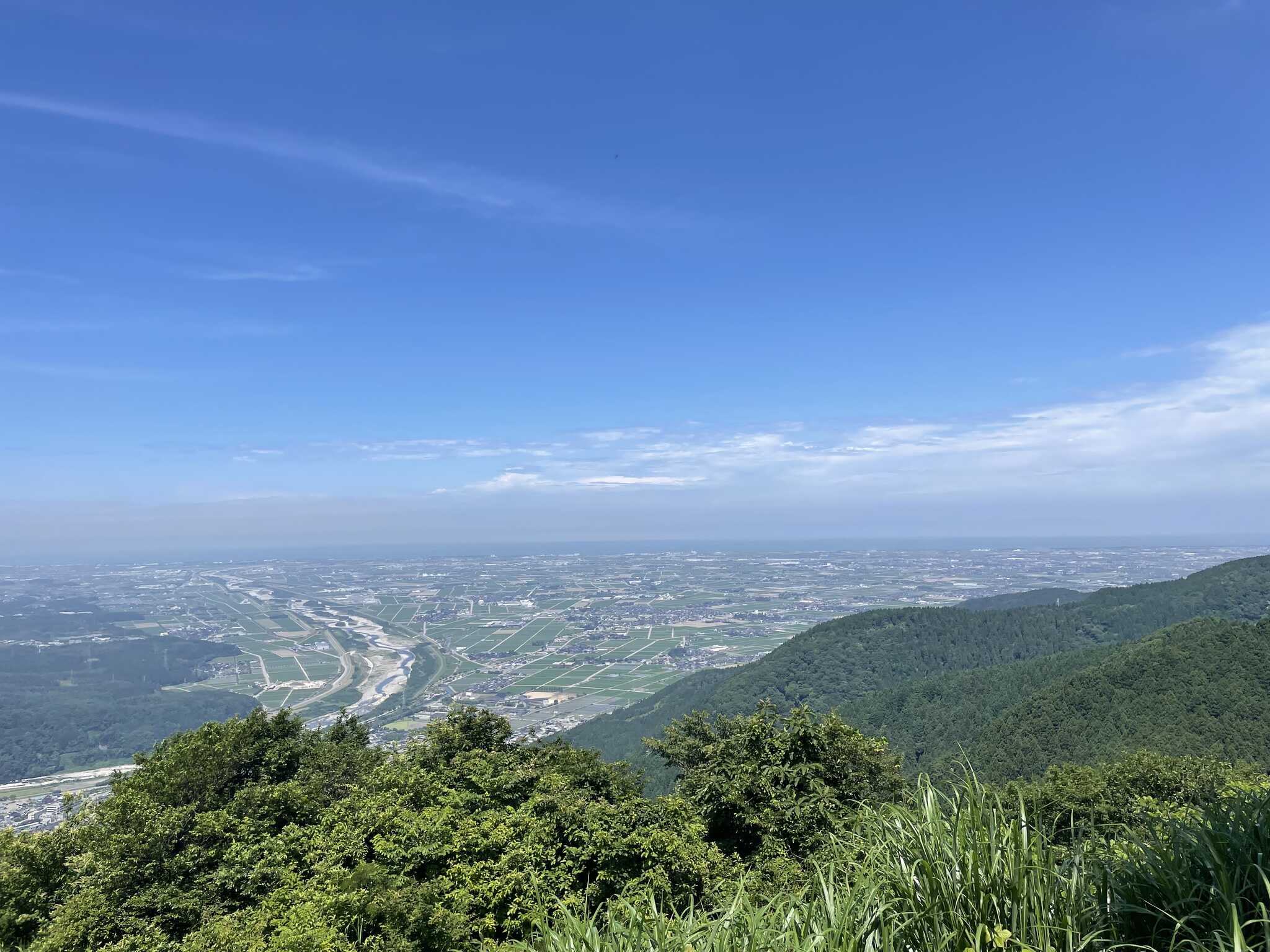 獅子吼高原からの日本海