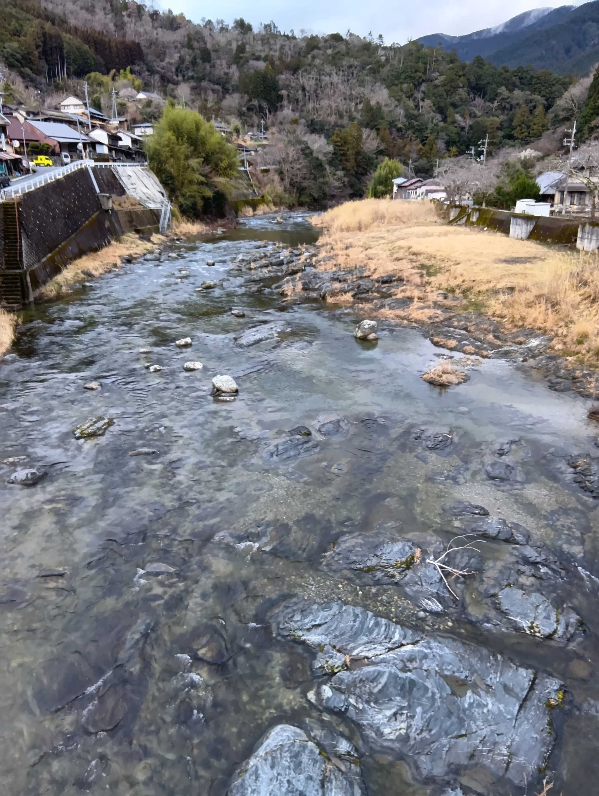 すぐ側の川