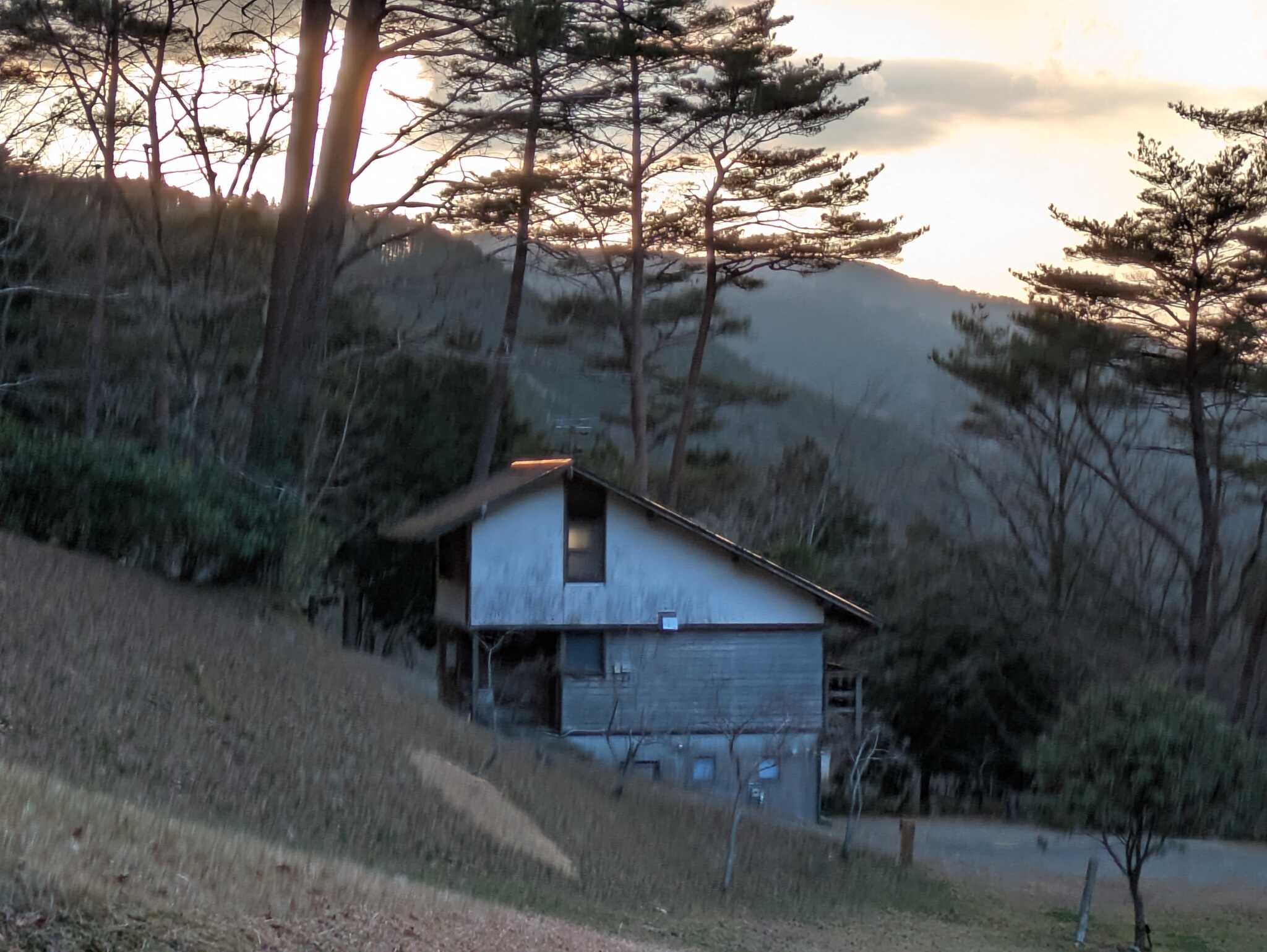 真ん中に打っているのはトイレ棟です。