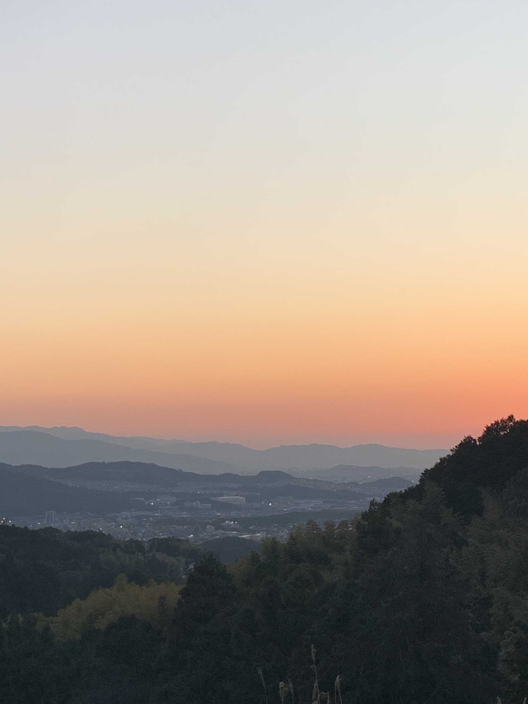 夕焼けも綺麗