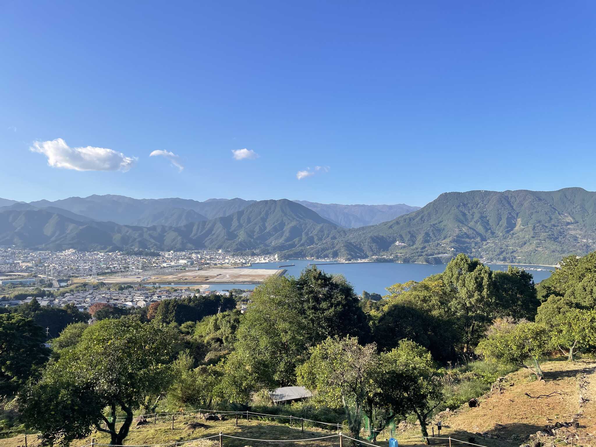 だんだん畑の上からの景色が最高です!