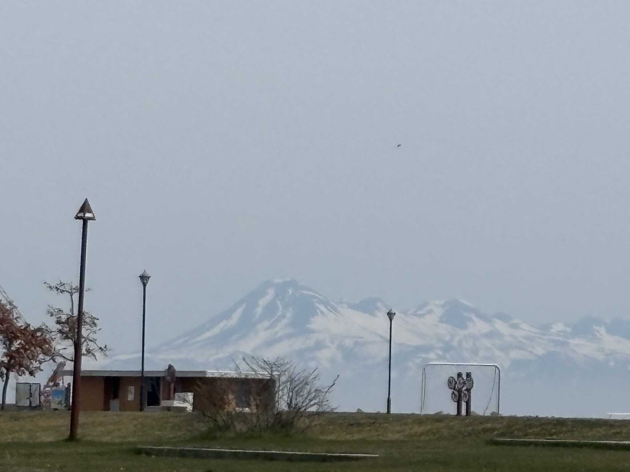 サイトから眺める知床連山