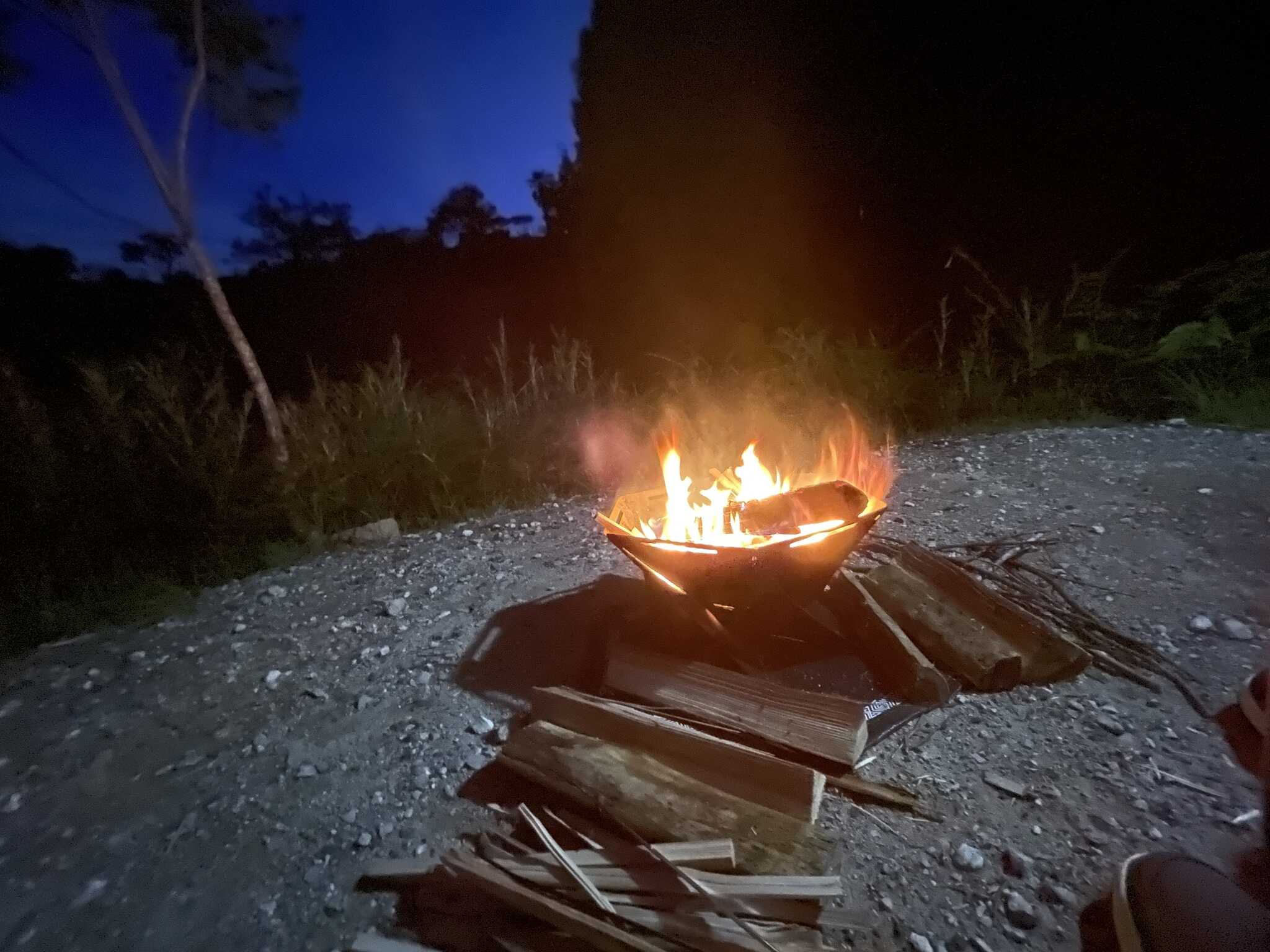 夜の川原エリア