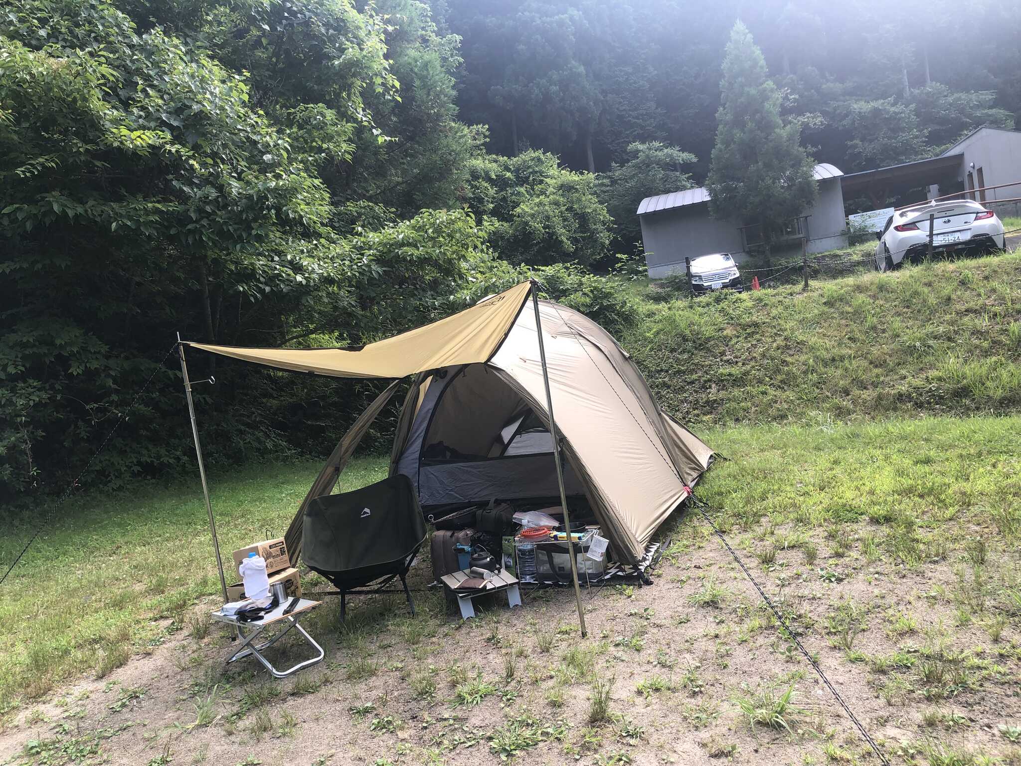 12番サイトを西向きに写しました