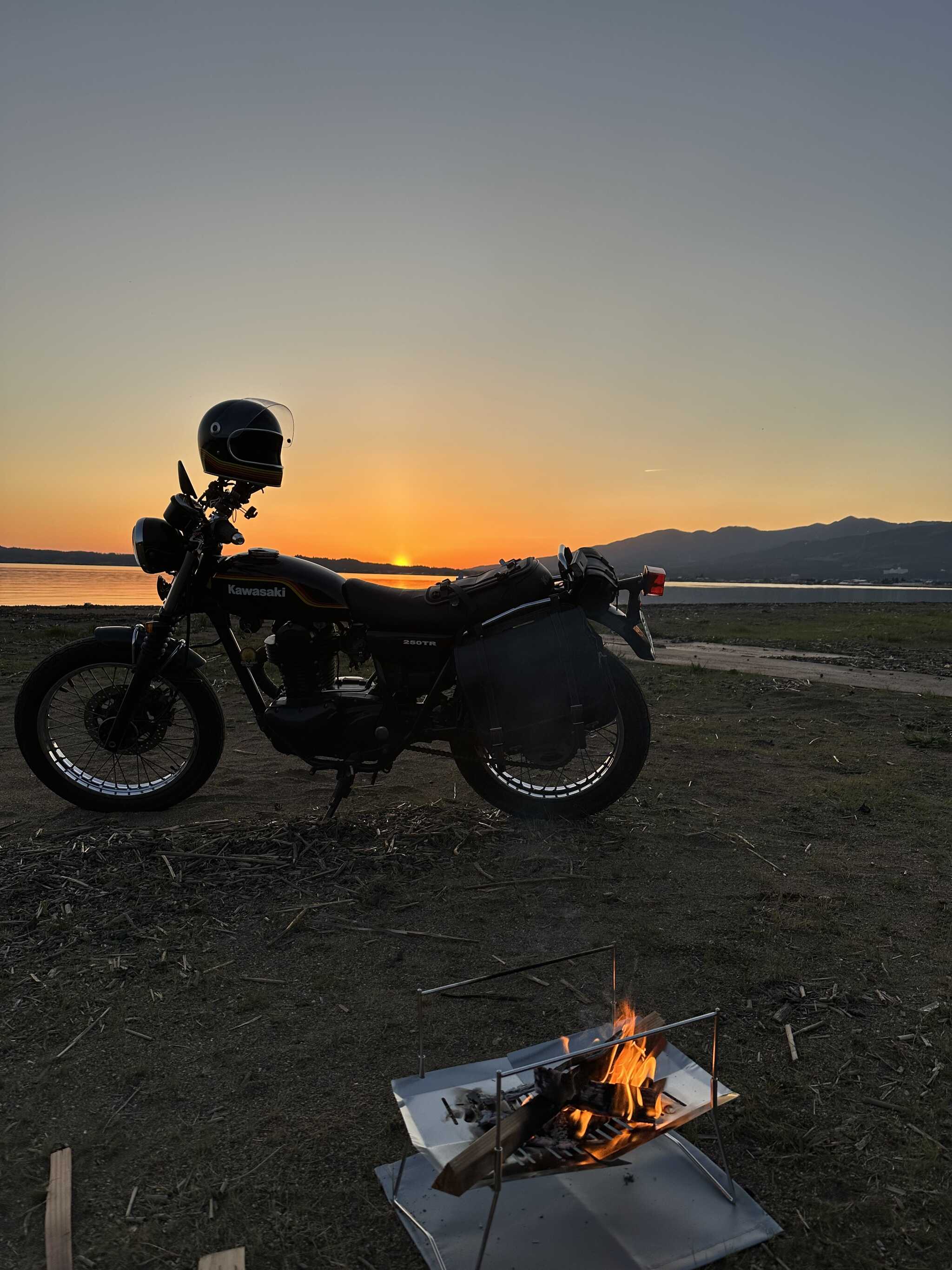 夕日ばっちり