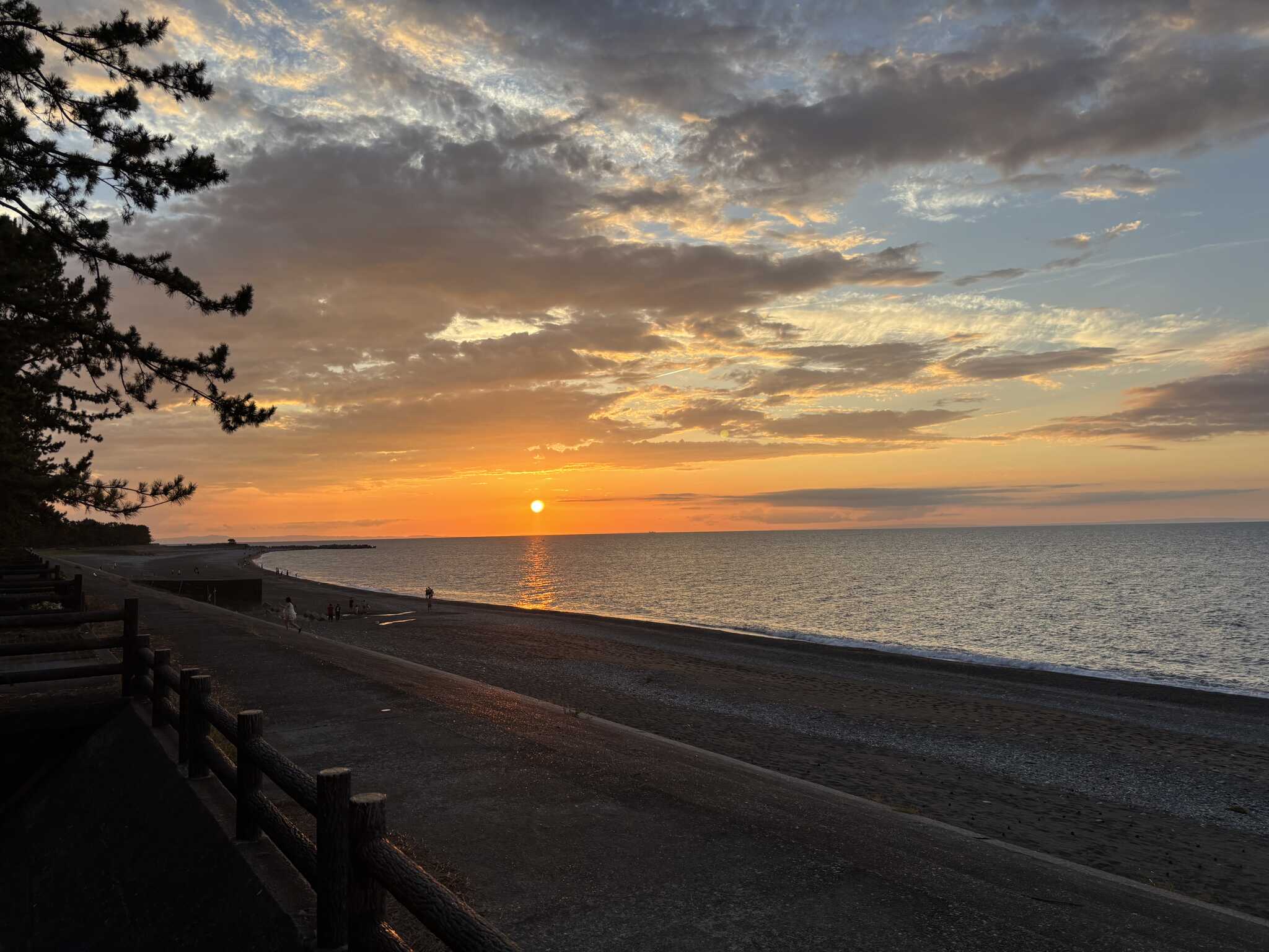 夕日