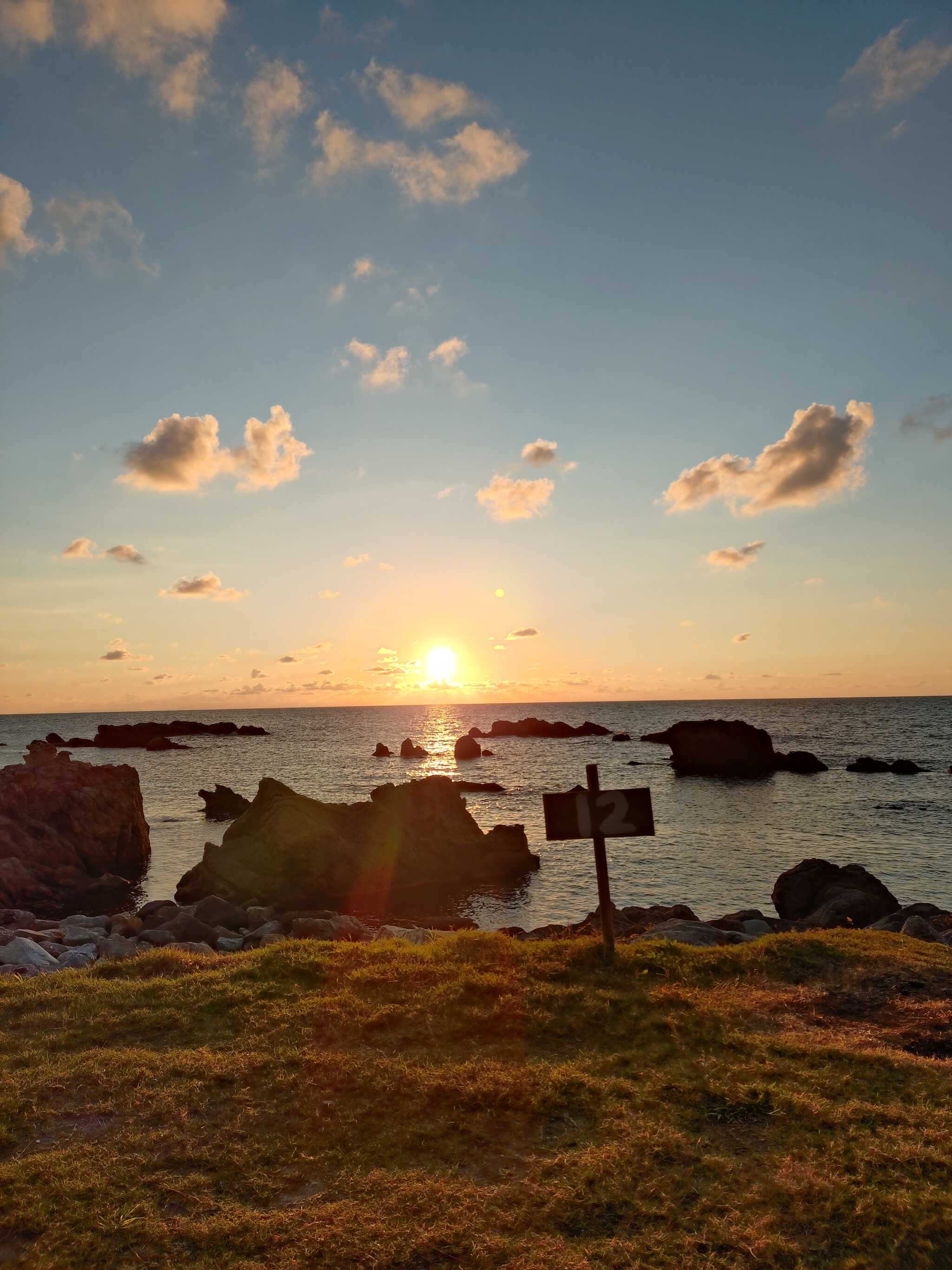日本海に沈む夕日