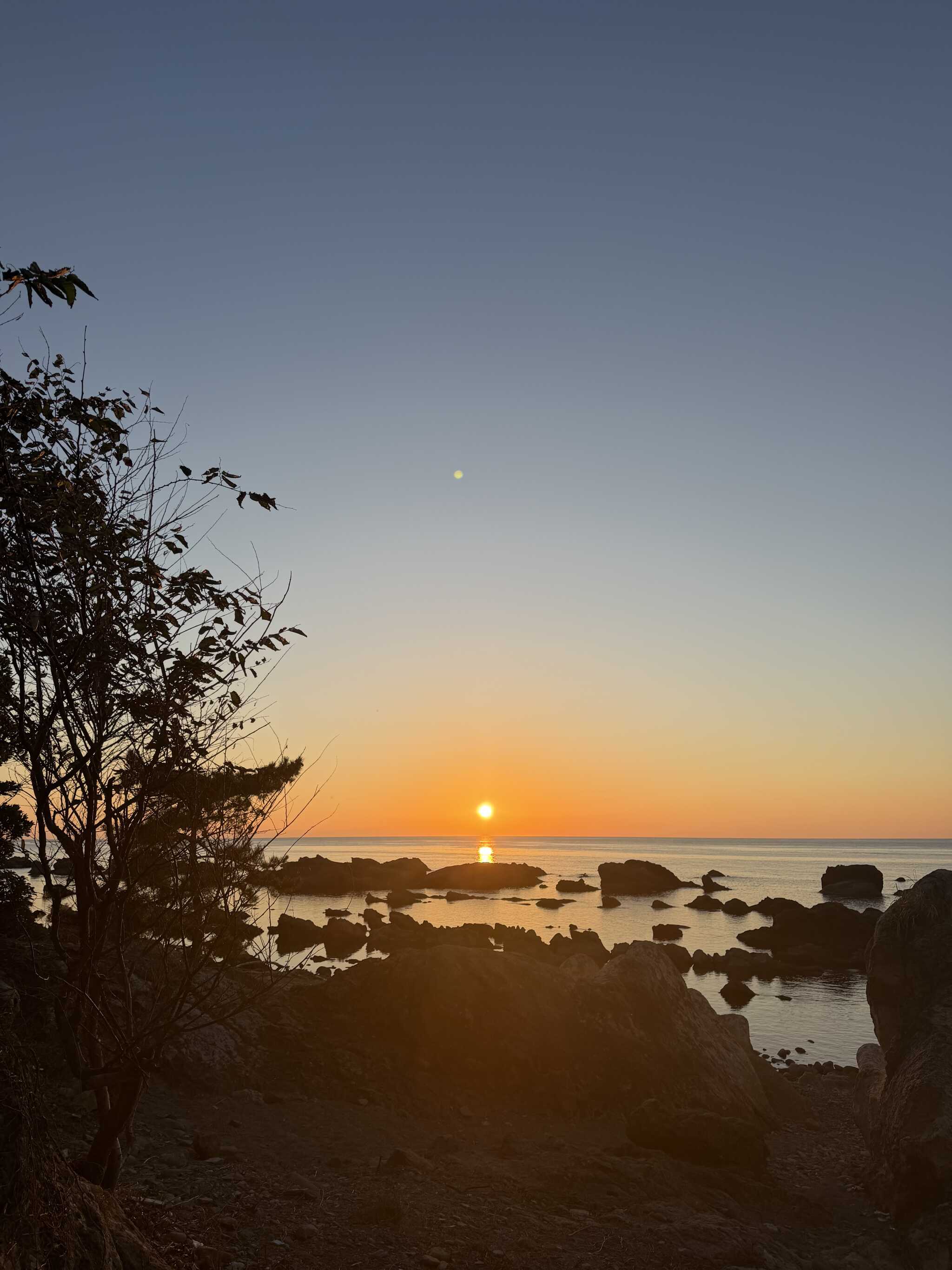 夕日