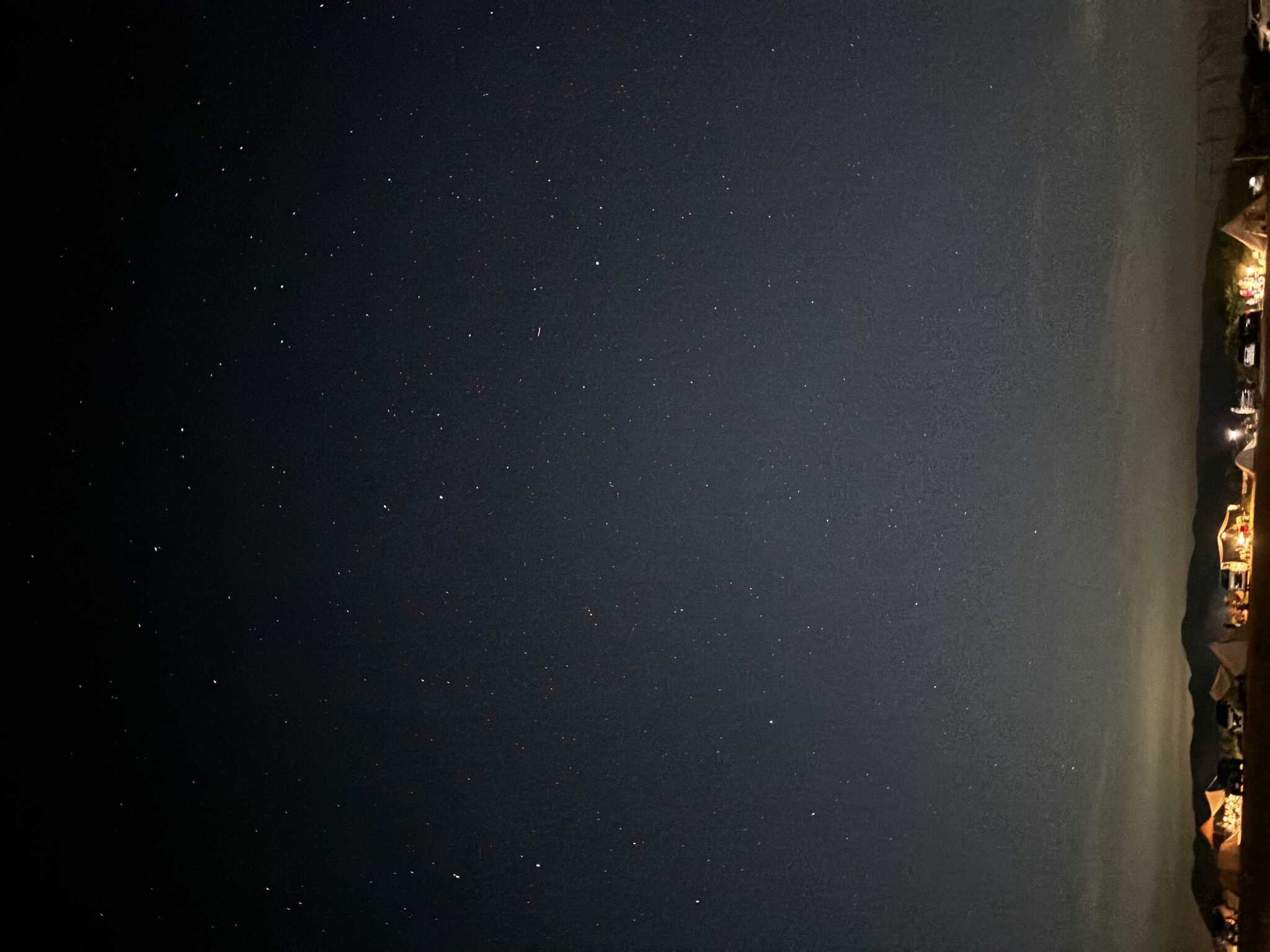 夜8時でこの星空