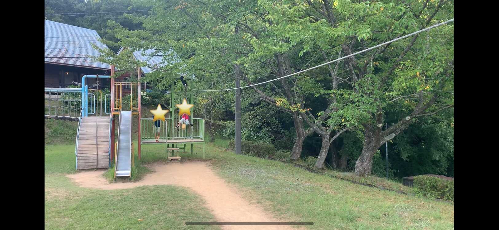 オートキャンプキャンプ場の遊具2