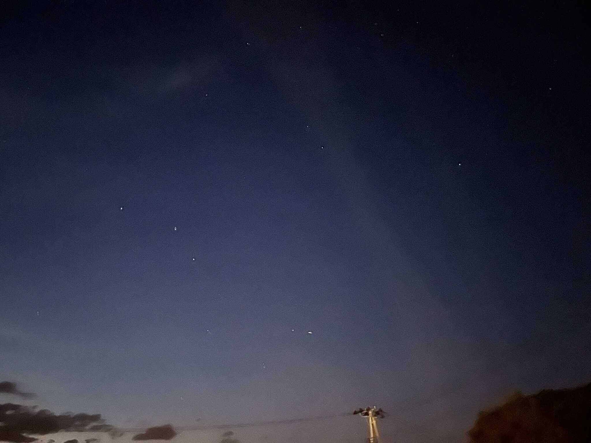 サイトからの夜空