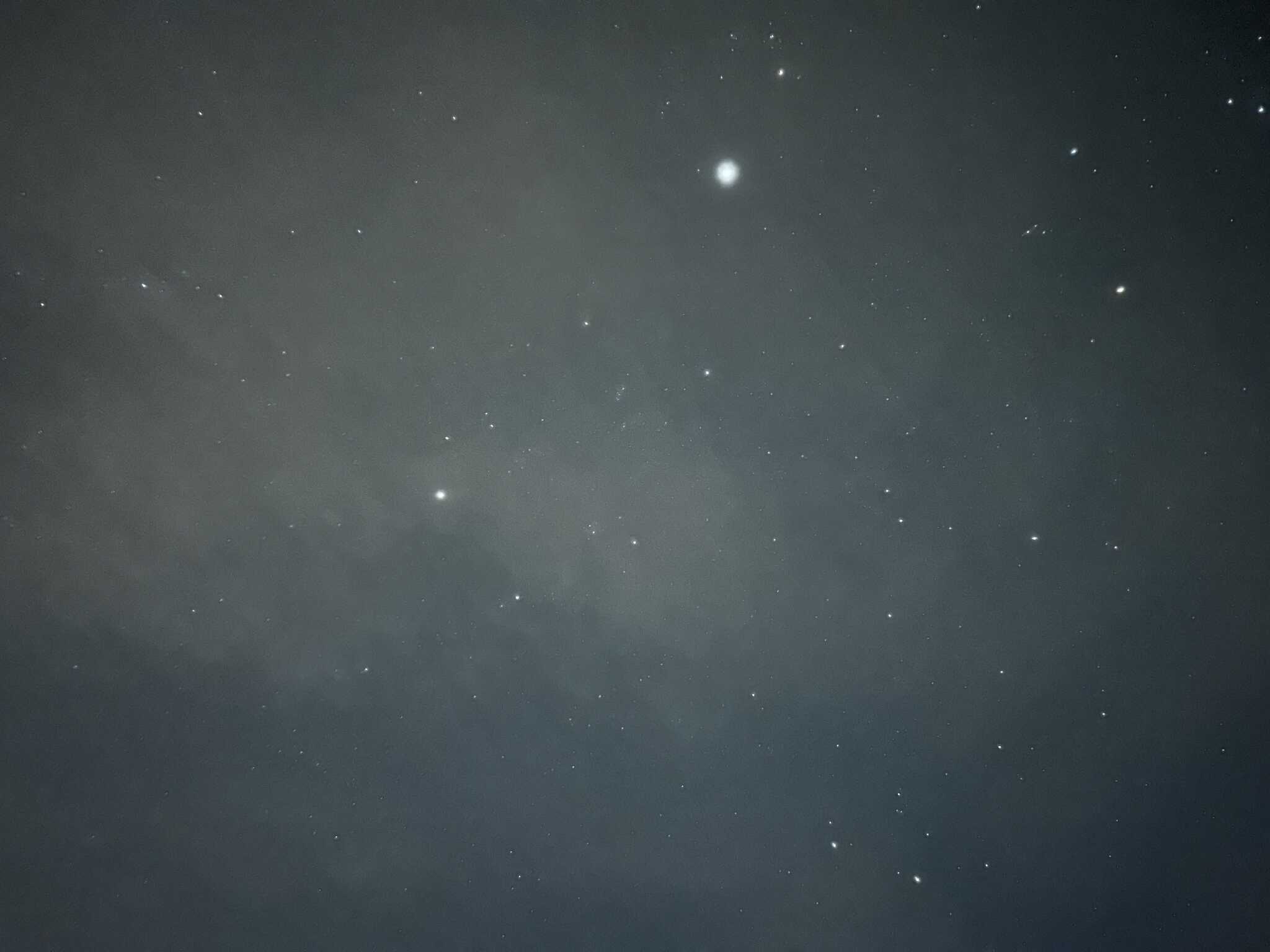 大晦日の日の星空