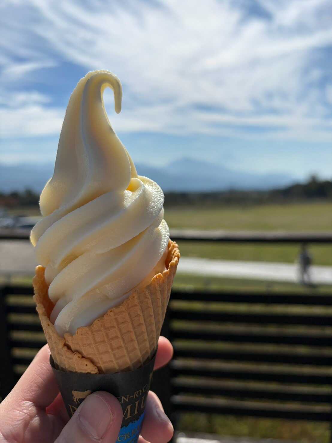 清泉寮のソフトクリーム