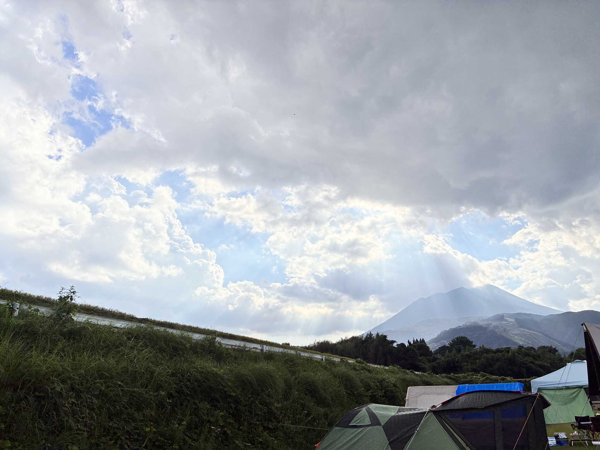 空が綺麗でした。夜は星空も綺麗でした。