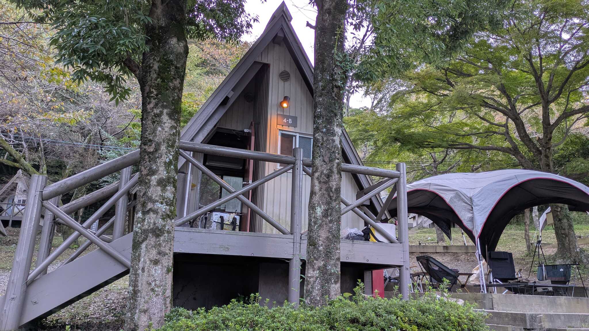 ロッジの外観