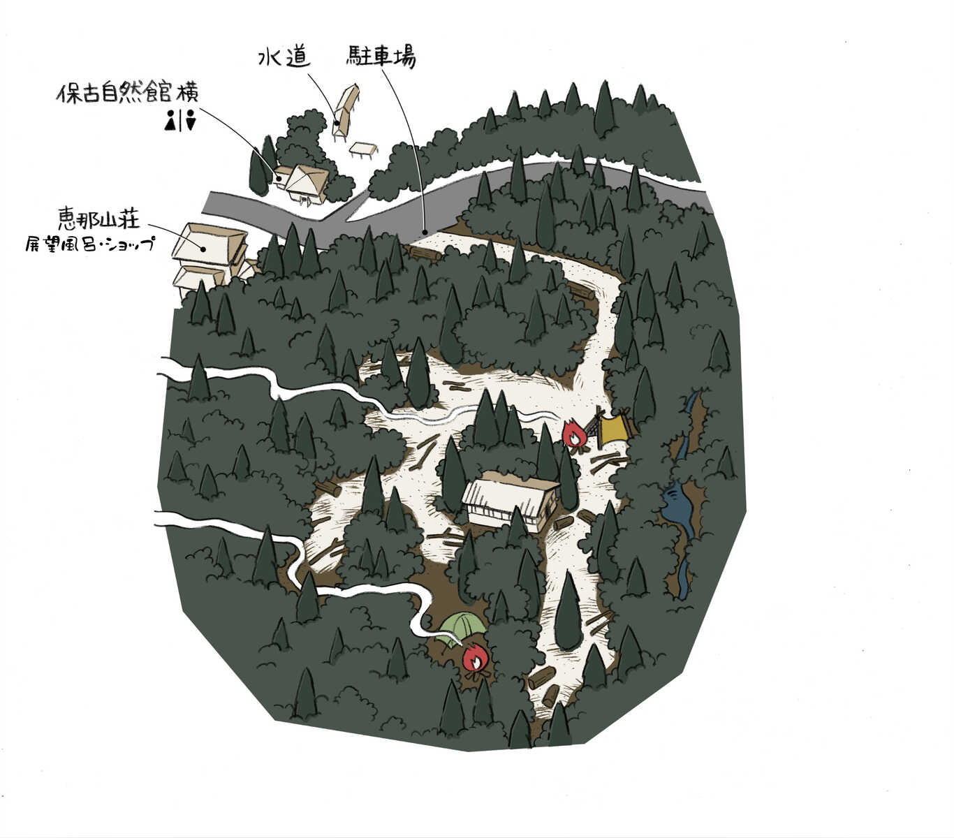 天空の森野営キャンプフィールドBushcraft HOKO photo 3