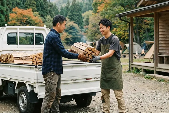 あなたの良質な薪を全国のなっぷ契約キャンプ場へ